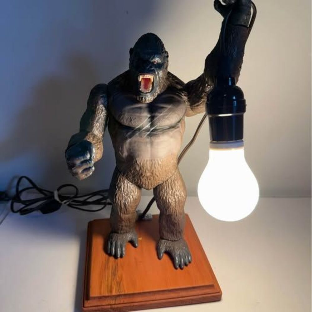 Custom King Kong Action Figure Table Lamp Posable